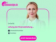 Leitung der Finanzabteilung (w/m/d) - Konstanz