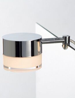 Loevschall Spiegelleuchte Elegante LED-Spiegelleuchte fürs Bad, Schminklicht, Badleute, LED fest integriert, Warmweiß, warmweißem Licht, einfache Montage, IP44-zertifiziert, rund, langlebig