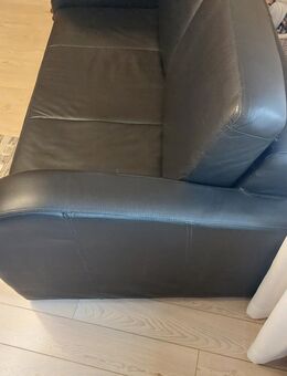 Kunstleder Couch ausziehbar - Wiehl