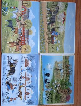 4 Porzellan Postkarten Villeroy & Boch - Celle