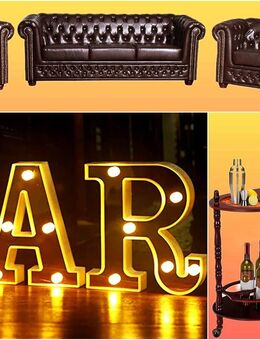 Mobile Miet Bar - Rent a Bar! Chesterfield Sofa Sets, Event Möbel Deko Verleih! Partyausstattung, Event Ausstattung! - Oldisleben