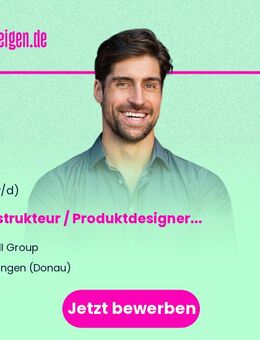 Konstrukteur / Produktdesigner für KI Projekt (m/w/d) - Ehingen (Donau)