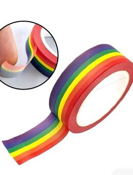 Regenbogen Klebeband 1,5cmx10m Bunte Deko Band Dekoration Schmücken 7,90 €* - Villingen-Schwenningen