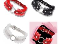 Halsband Mit Ring Anhänger Halskette Halsschmuck Schmuck Rot Schwarz Weiß 11,90 €* - Villingen-Schwenningen