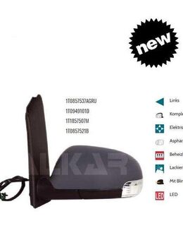 AUSSENSPIEGEL LINKS ELEKTRISCH BEH. VW TOURAN 1T1 1T1857507M NEU - Dortmund Wickede