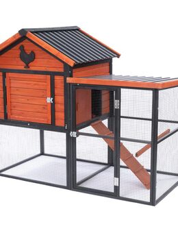 TIAKI Hühnerstall Premium - L 166 x B 88 x H 131,4 cm (2 Pakete*)