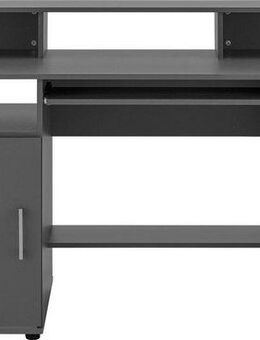 VOGL Möbelfabrik Schreibtisch Timra mit Monitoraufsatz, Tastaturauszug & Towerfach, Breite 154 oder 178 cm, Made in Germany
