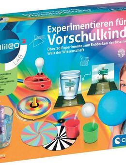 Clementoni® Experimentierkasten Galileo Lab, Experimentieren für Vorschulkinder, Made in Europe
