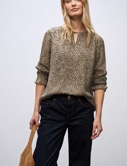 STREET ONE Langarmbluse mit Mesheinsatz