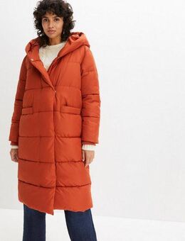 bonprix Steppmantel mit Kapuze und Druckknopfleiste