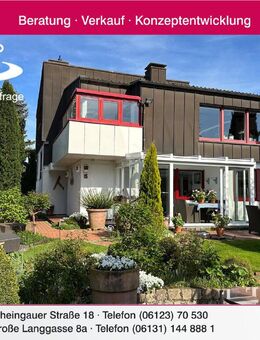 Schickes großzügiges Architektenhaus mit Terrasse, Wintergarten und schönem Garten - Eltville (Rhein)