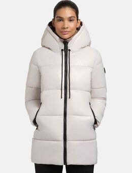 khujo Kurzmantel Grana-YM Glänzender kurzer gesteppter Damen Wintermantel