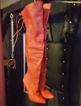 Lederstiefel rot Pleaser Legend 8899 Gr.US16 - Mülheim (Ruhr)