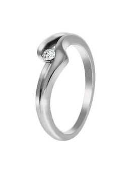 Vivance Fingerring 925/- Sterling Silber rhodiniert Zirkonia