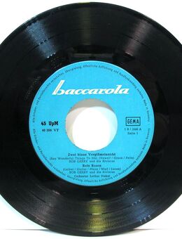 7" Vinyl Schallplatte - Bob Gerry - Zwei blaue Vergißmeinicht / Rote Rosen - Biebesheim (Rhein)
