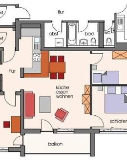 Familienfreundliche 4-Zimmer Eigentumswohnung mit Balkon im südlichen Stadtbereich von Nürnberg - Nürnberg