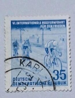 DDR 1953 Rad - Langstreckenrennen komplett gestempelt - Görlitz
