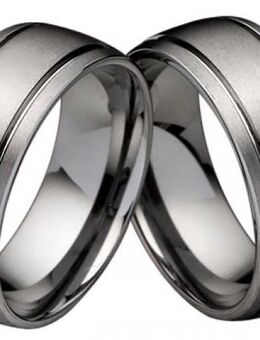 Elegante Partnerringe aus Wolfram W112 - Aholming