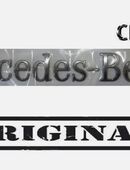 !MERCEDES-BENZ! SCHRIFTZUG CHROM GEWÖLBT A6128170816 SELBSKLEBEND in 44319