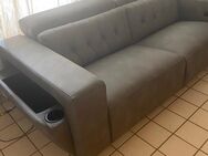 3er sofa und zwei sessel voll elektrisch aus mikrofaser leder. - Nettetal
