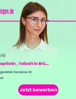 Orthoptistin (m/w/d), Teilzeit in Brühl (4 Std.) und/oder Bad Honnef (8 Std.) - Brühl (Nordrhein-Westfalen)