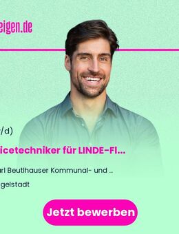 Servicetechniker (m/w/d) für LINDE-Flurförderzeuge / Gabelstapler im Außendienst - Hagelstadt