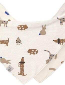 LÄSSIG Dreieckstuch Little Mateys, Bandana, royal blue, (Set, 2-St), für Babys, Bio-Baumwolle