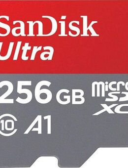 Sandisk Ultra microSDXC Speicherkarte (256 GB, Class 10, Adapter)