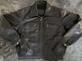 M Vintage Herren Motorradlederjacke - schwarz in 01067