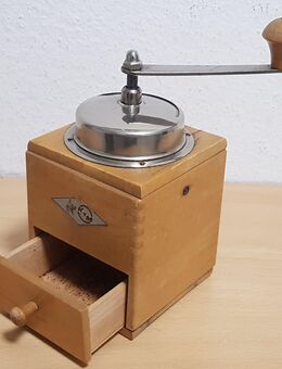 Vintage Kaffeemühle, Mokka Mühle, KYM, Holz mit Handkurbel, Art Deco, Mahlwerk funktionsfähig - Lindenberg (Allgäu)