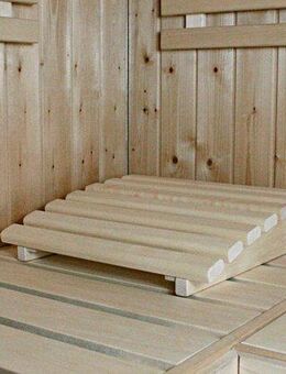 Karibu Saunakopfstütze Premium, (Set), naturbelassen, 3 Stück