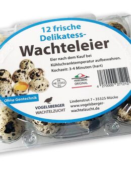 Delikatess Wachteleier - frisch vom Hof! - Mücke