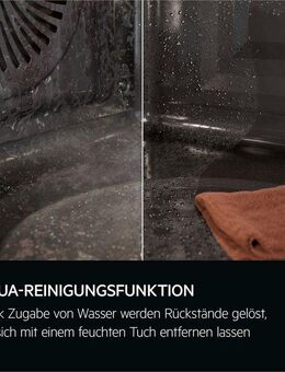 AEG Einbaubackofen 6000 OU5AB20ZSM, Aqua-Reinigungsfunktion, Grillfunktion, gleichmäßiges Garen auf 3 Ebenen, Wasserdampf-Reinigung