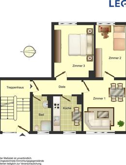 3-Zimmer-Wohnung in Bergkamen Rünthe - Bergkamen