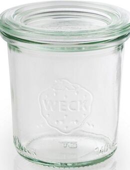 APS Einmachglas Weck, Glas, (Set, 12-tlg), vielseitig einsetzbar, zum Präsentieren/Bevorraten/Einfrieren, Deko