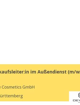 Gebietsverkaufsleiter:in im Außendienst (m/w/d) - Stuttgart