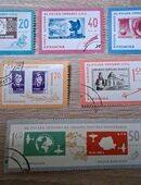Briefmarken Rumänien 1963 Tag der Briefmarke Satz komplett gestem in 02826