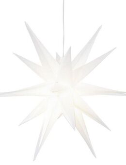 my home LED Stern Weihnachtsstern, 3D-Optik, LED fest integriert, Warmweiß, Ø 57 cm, mit 6-Stunden-Timer, Weihnachtsdeko aussen