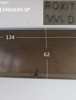Bürstner Wohnwagenfenster ca 134 x 62 gebraucht (Roxite 80 D401) Polyplastic - Sonderpreis BUGFENSTER - Schotten Zentrum