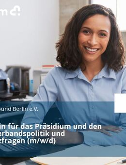Sekretär*in für das Präsidium und den Bereich Verbandspolitik und Grundsatzfragen (m/w/d) - Berlin