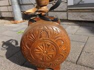Hirtenflasche Holzflasche Holz Flasche mit Schnitzereien Deko 18,- - Flensburg