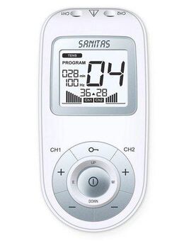 Sanitas TENS-EMS-Gerät SEM 43 mit 3-in-1 Funktion: EMS, TENS und Massage, (Set, 7-tlg), Mit 4 selbstklebenden Elektroden und Timer-Funktion