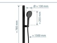 Schütte Stangenbrause-Set KARIBIK, Höhe 78,5 cm, 3 Strahlart(en), Komplett-Set, höhenverstellbar, mit Antikalk-Beschichtung, wassersparend