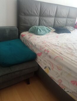 Holz und Leder Bett und Schrank - Karlsruhe