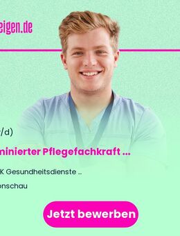 Examinierter Pflegefachkraft (m/w/d) Vollzeit / Teilzeit - Monschau