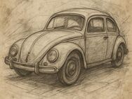 Ich bringe eure lieblings Autos als Konzept Zeichnung auf Leinwand als Geschenk oder für dich - Berlin