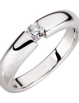 Orolino Fingerring Gold 585 mit natürlichem Brillant 0,25 ct.