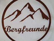 Schild "Bergfreunde " Ring Edelrost - Kraftisried