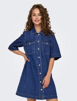 ONLY Jeanskleid ONLBELLE S/S BUTTON DRESS DNM GUA NOOS