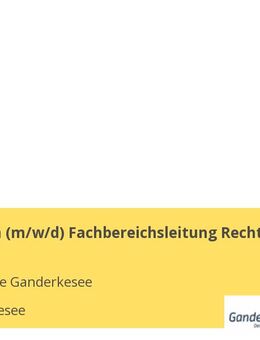 Volljurist:in (m/w/d) Fachbereichsleitung Recht - Ganderkesee
